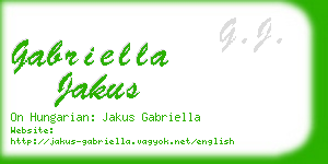gabriella jakus business card